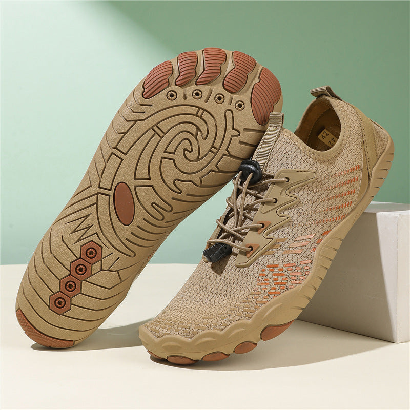 Mountaineering hiking and stream-wading shoes