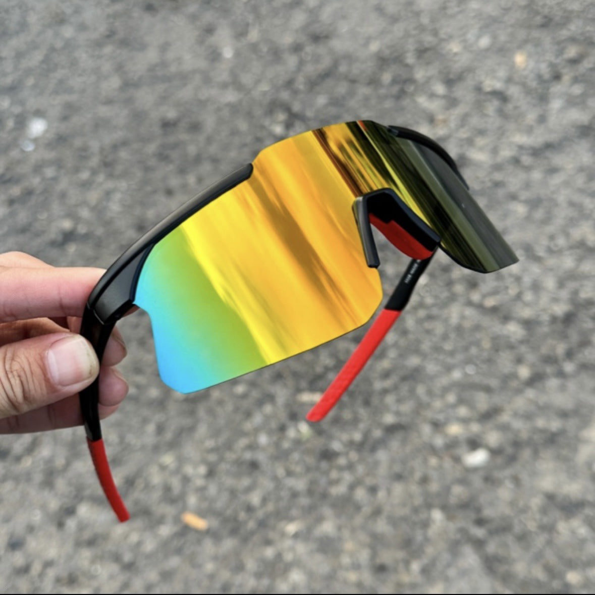 Cycling Goggles for Men, Large-frame Sunglasses for Hiking and Mountaineering