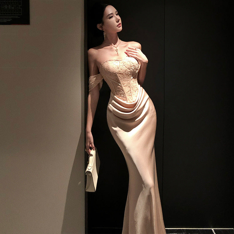 Suspender Mermaid Long Dress