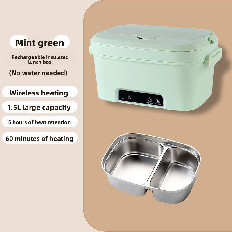 Rechargeable insulated lunch box for outdoor use