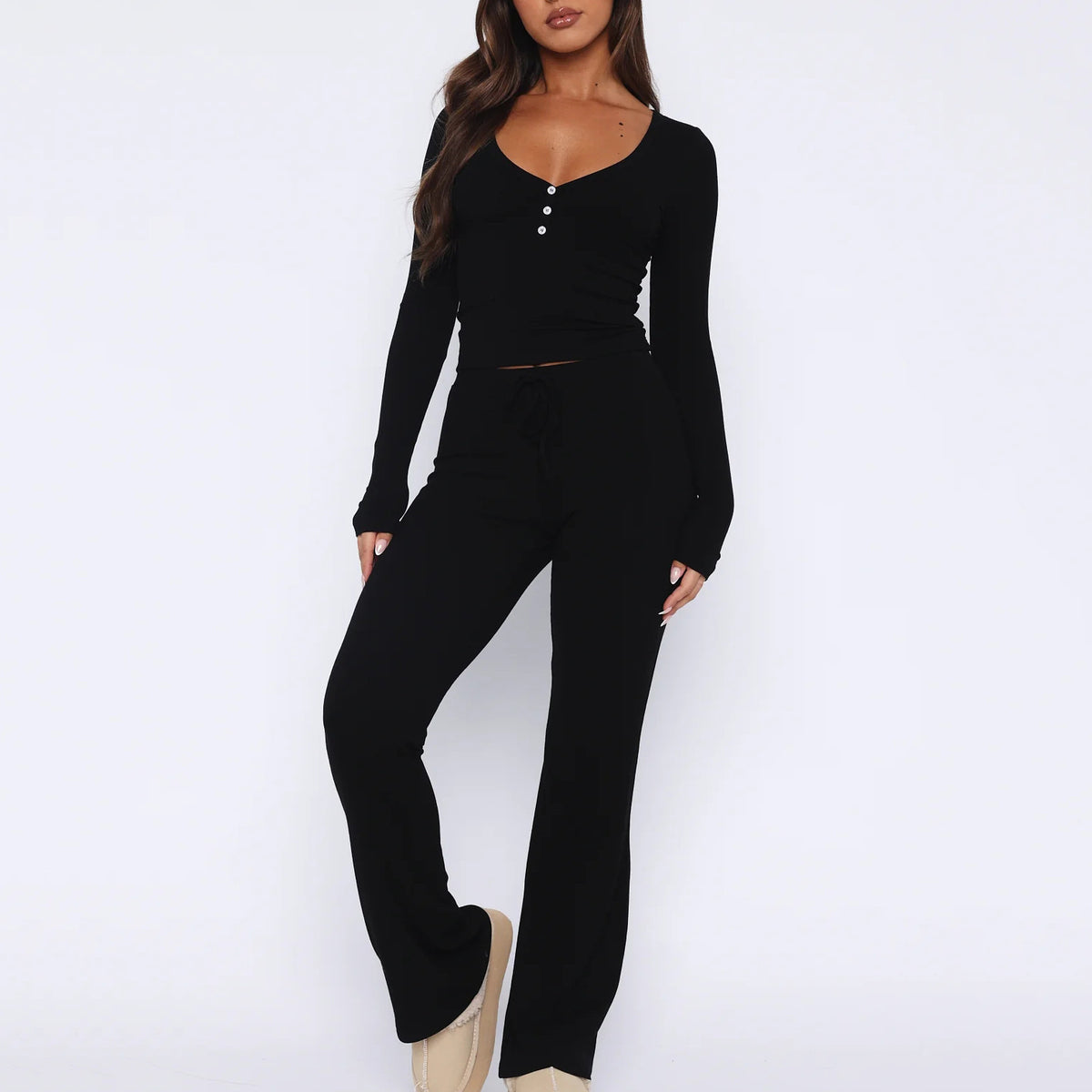 Two-piece jacket and trousers