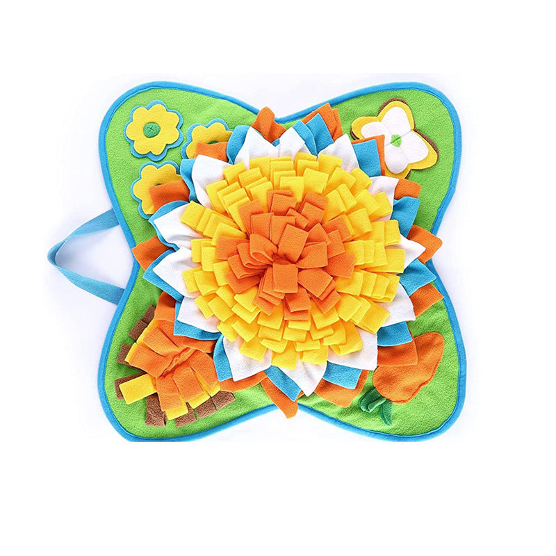 Sunflower Dog Sniffing and Slow Feeder Toy