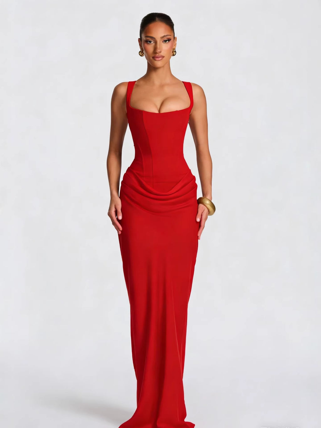 Slim Fit Spaghetti Strap Bodycon Dress