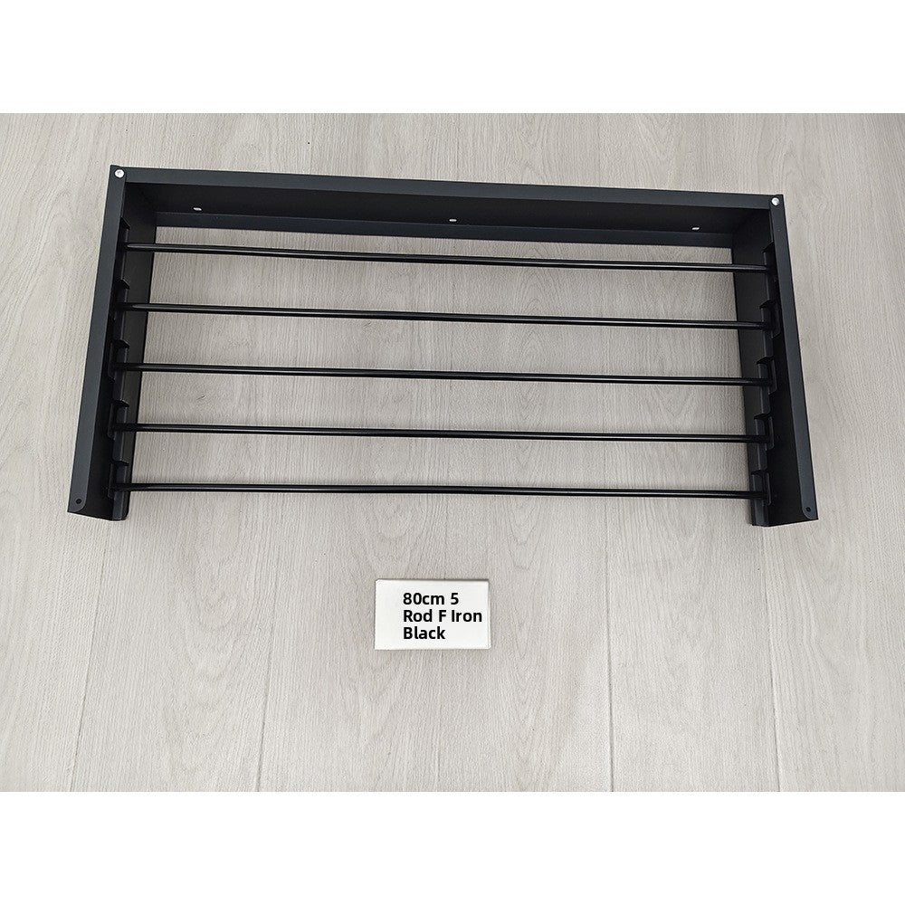 Foldable Metal Drying Rack for Bathroom Balcony