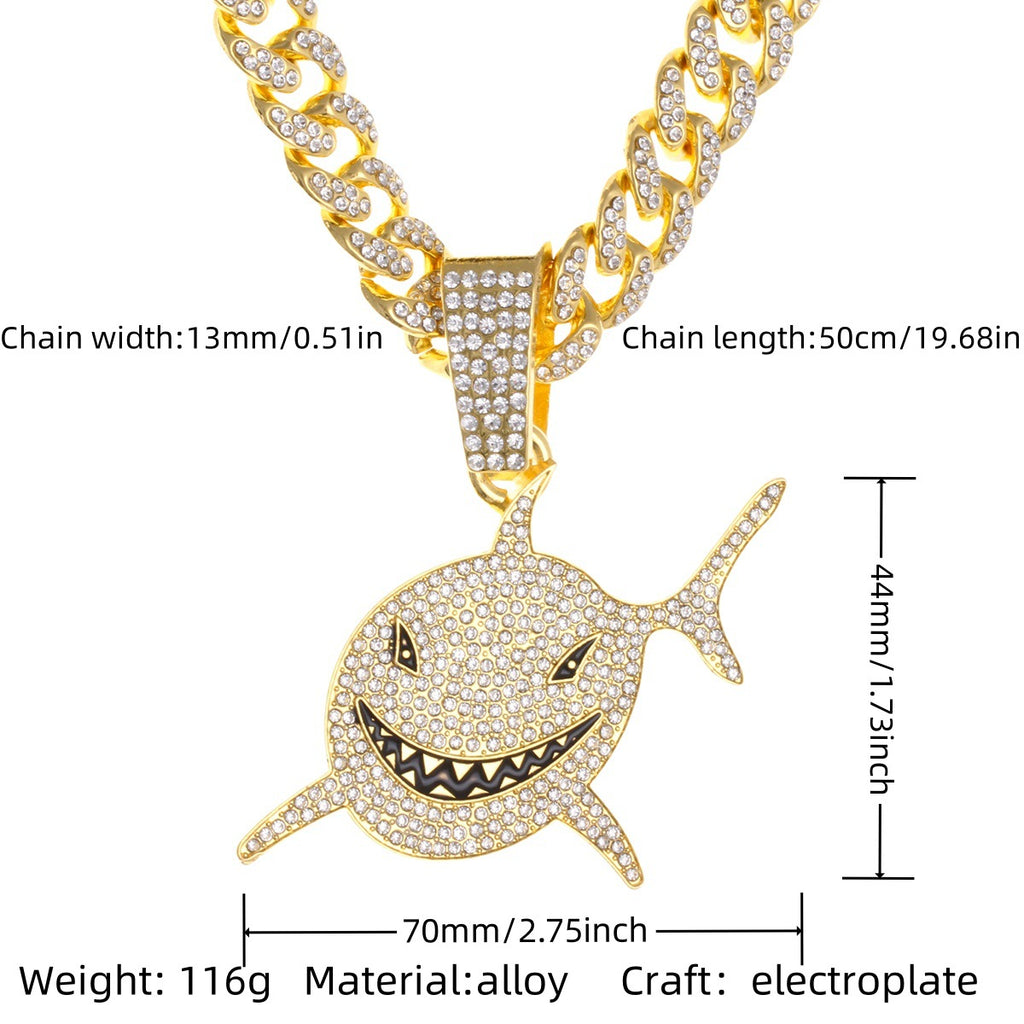 Cuban chain necklace pendant