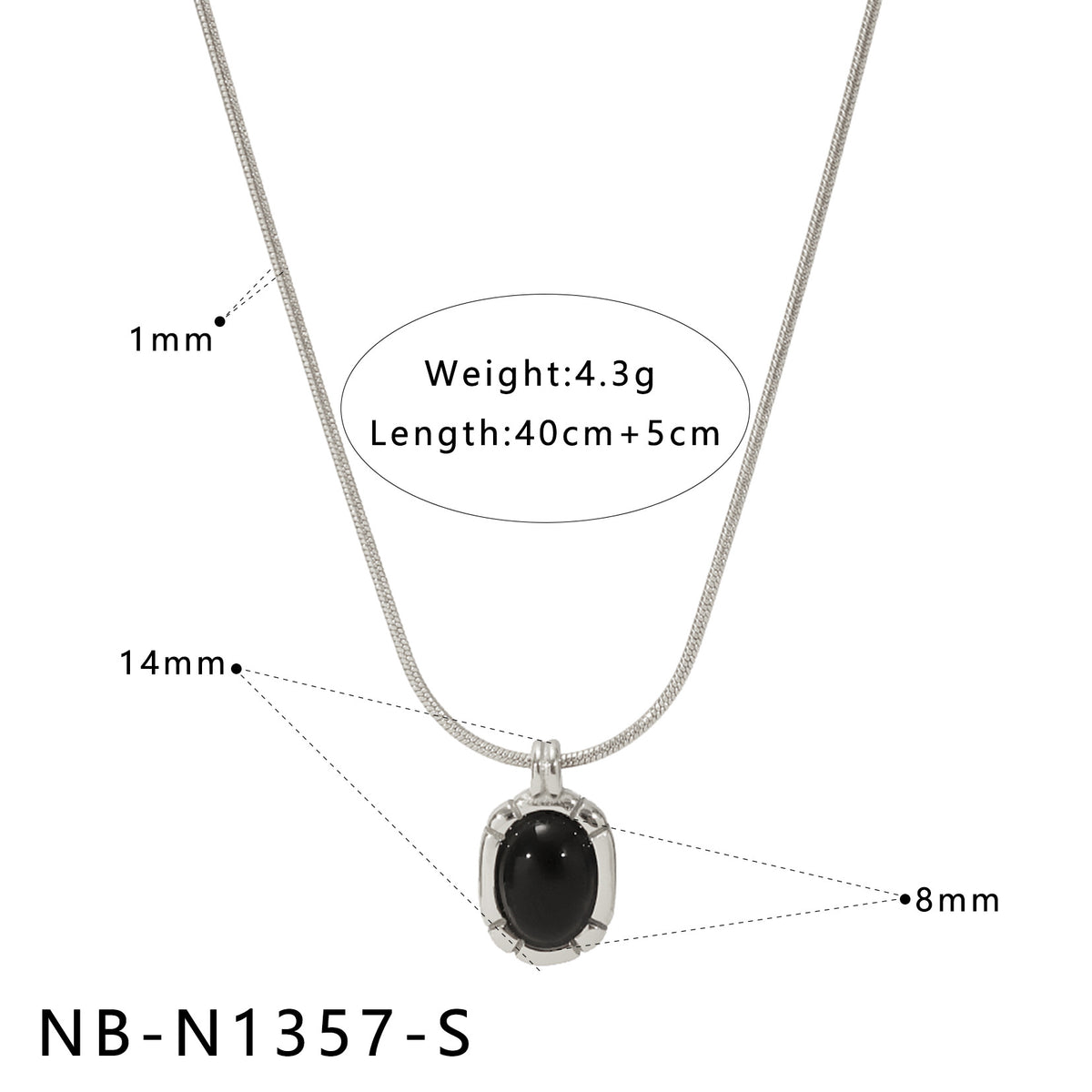 Natural White Mother-Of-Pearl Pendant Necklace