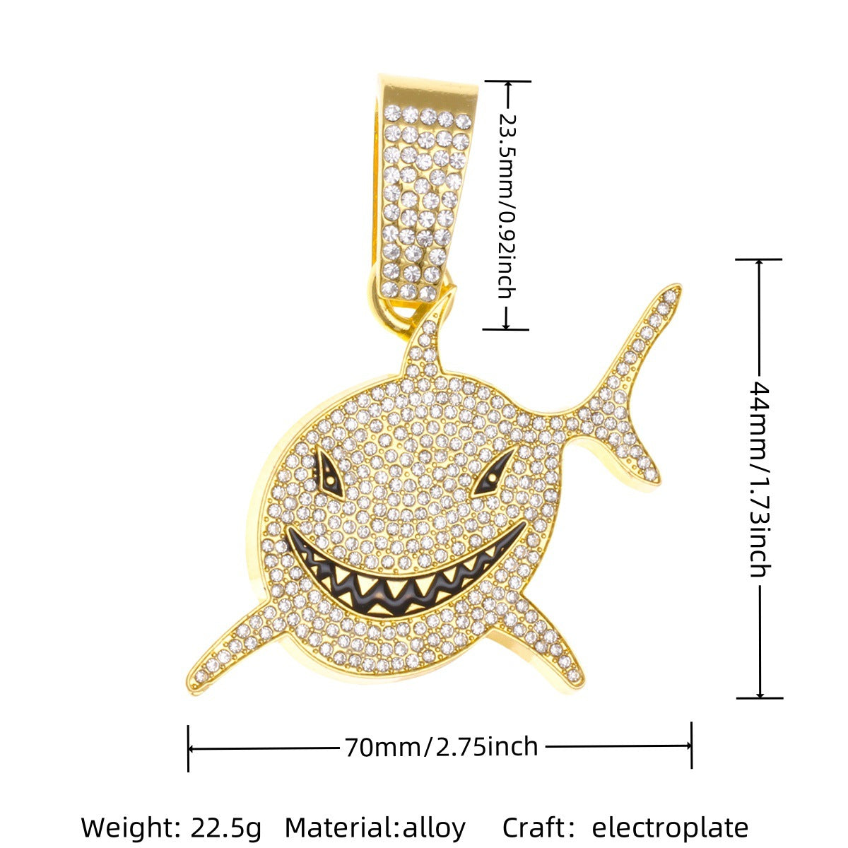 Cuban chain necklace pendant
