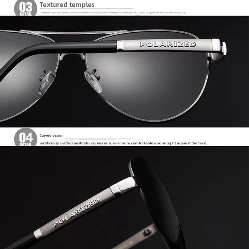 Men's Polarized Photochromic Sunglasses for Driving and Fishing