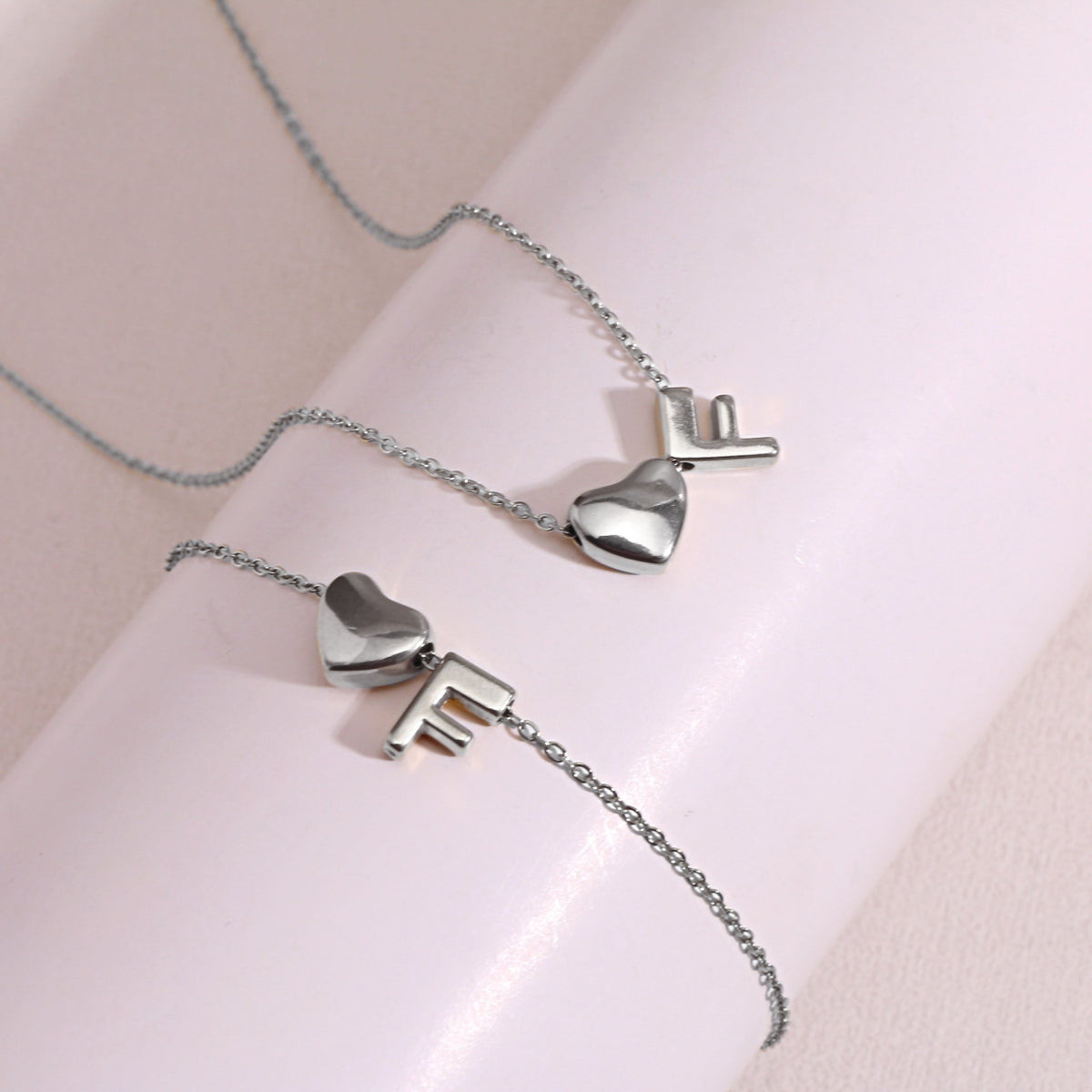 Heart Pendant Titanium Steel Necklace