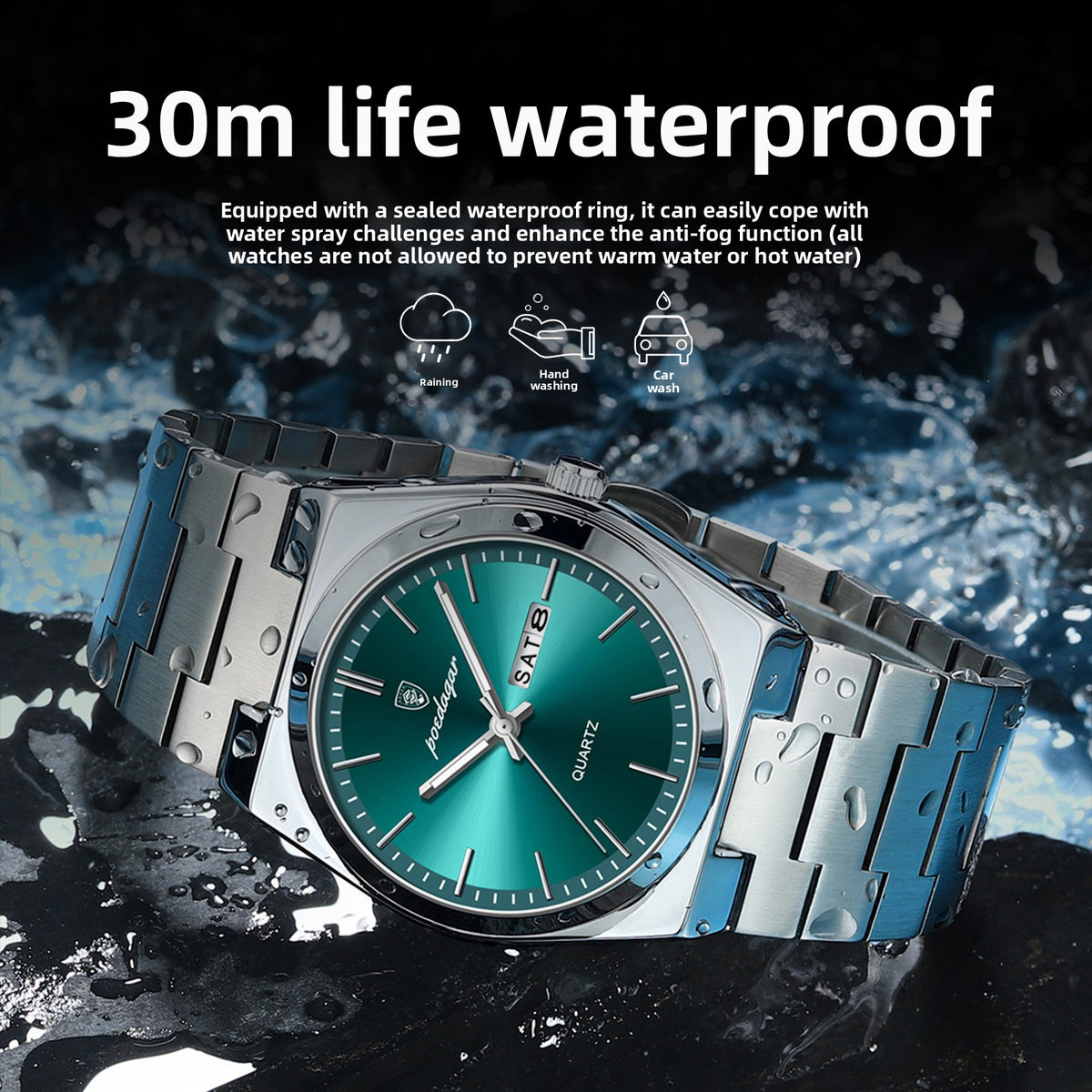 Ultra-Thin Men's Waterproof Luminous Quartz Watch