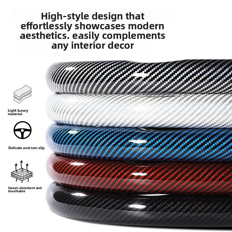 Carbon Fiber Steering Wheel Cover