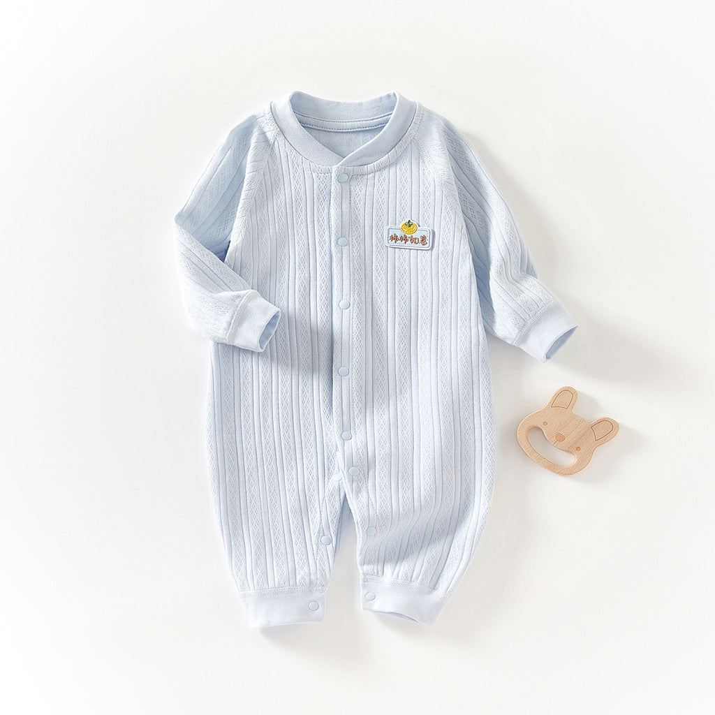 Pure Cotton Boneless Long Sleeve Newborn Baby Jumpsuit
