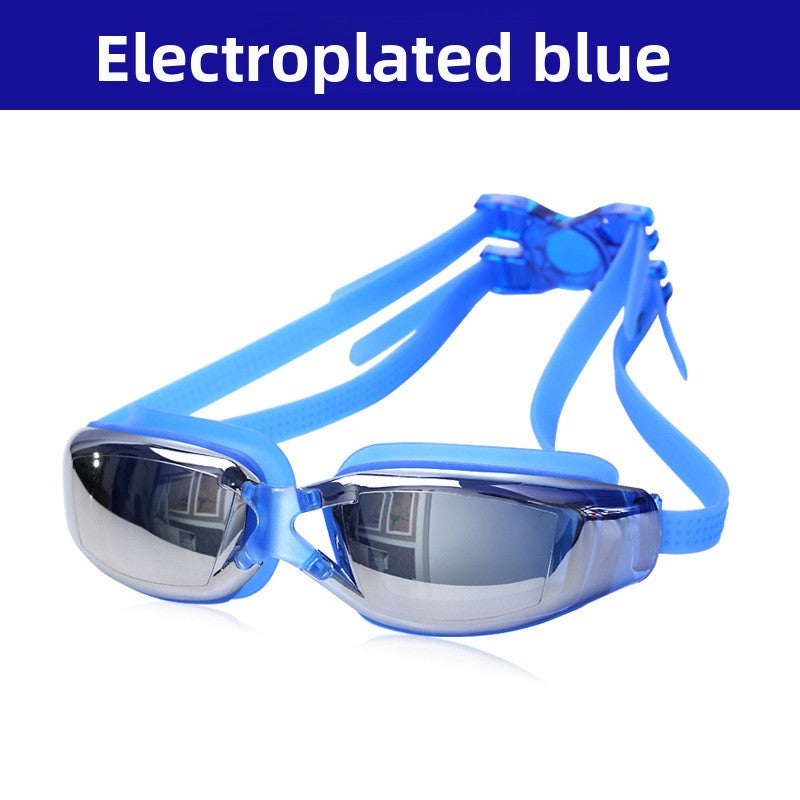 Swimming Goggles Large Frame HD Waterproof Anti-Fog