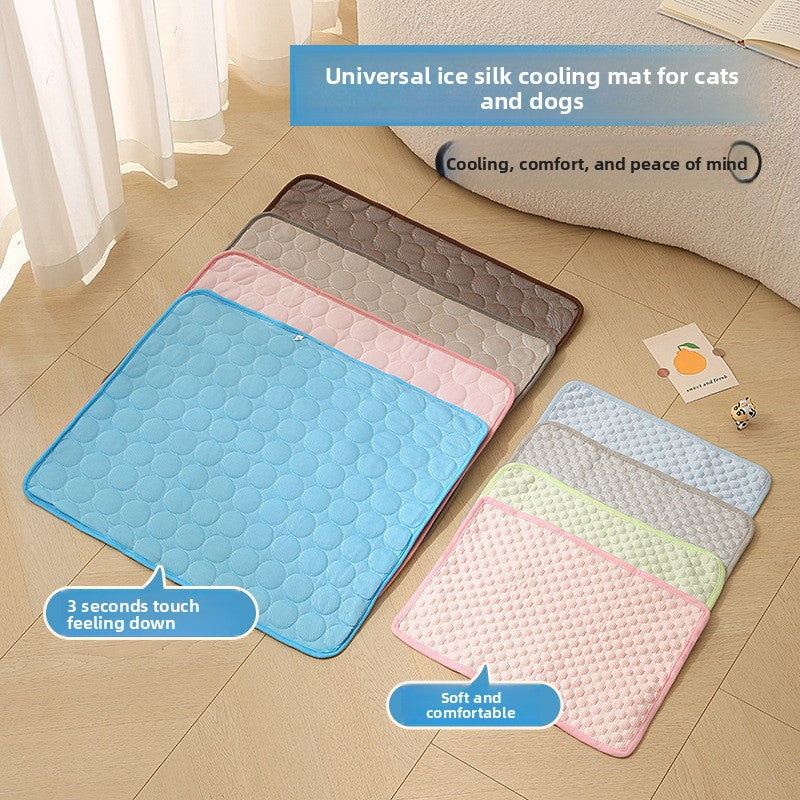 Pet Cooling Mat Ice Silk Pad