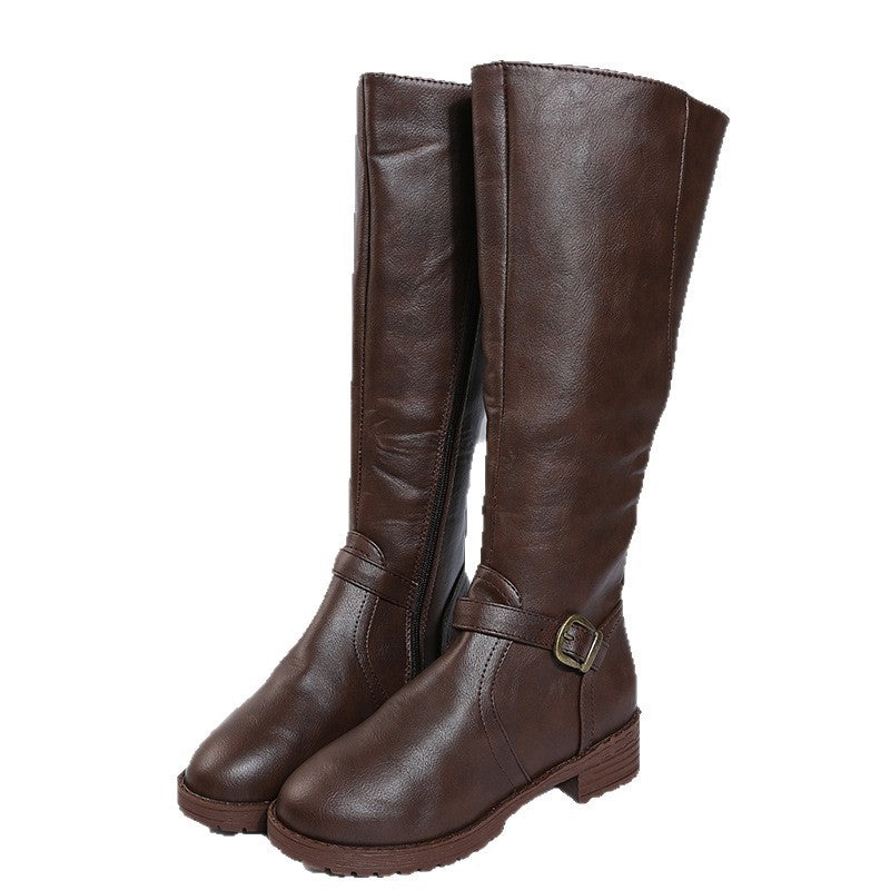 Women's Leather Riding Boots