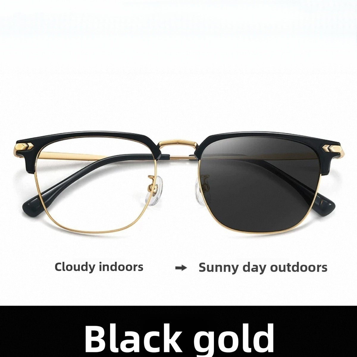 Elegant Half-Frame Reading Glasses with Anti-Blue Light and Anti-Fatigue Features