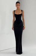 Womens Slim Fit Spaghetti Strap Bodycon Dress
