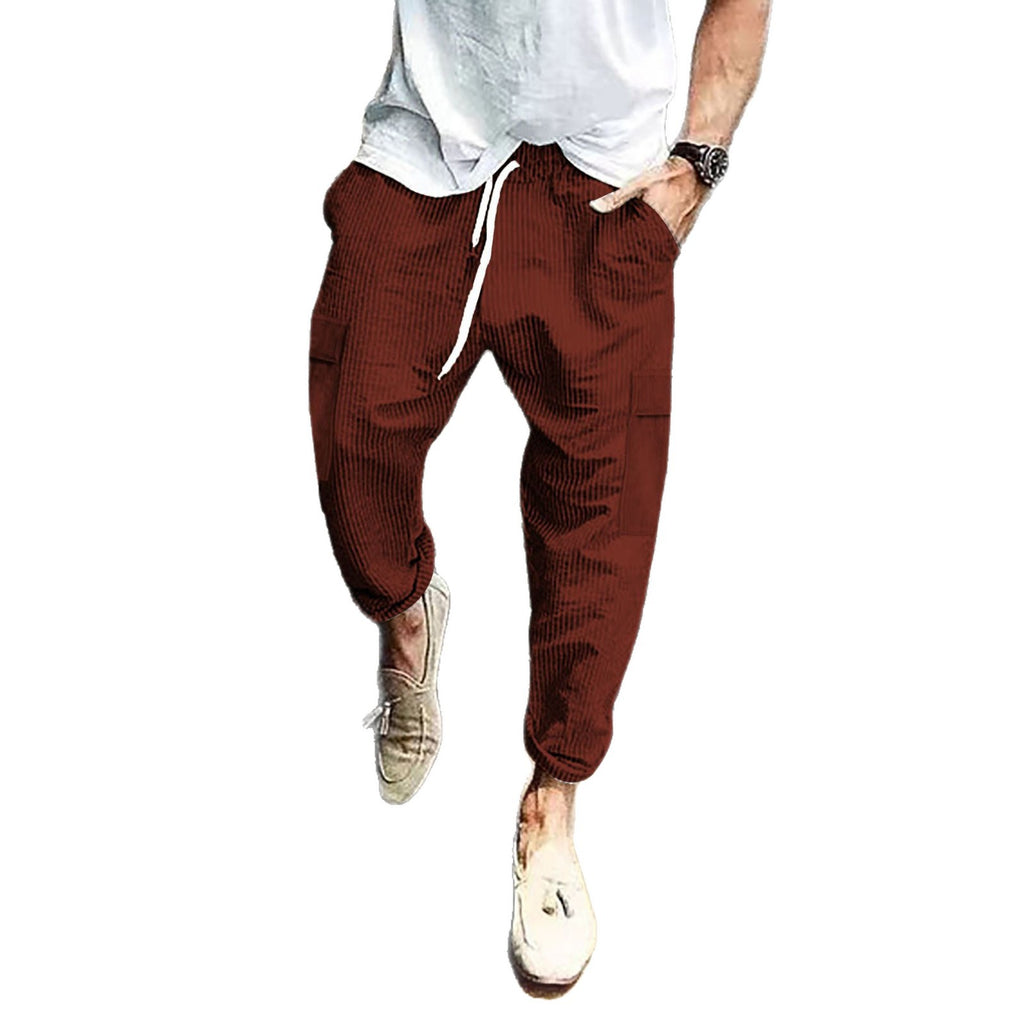 Mens Straight Leg Corduroy Pants