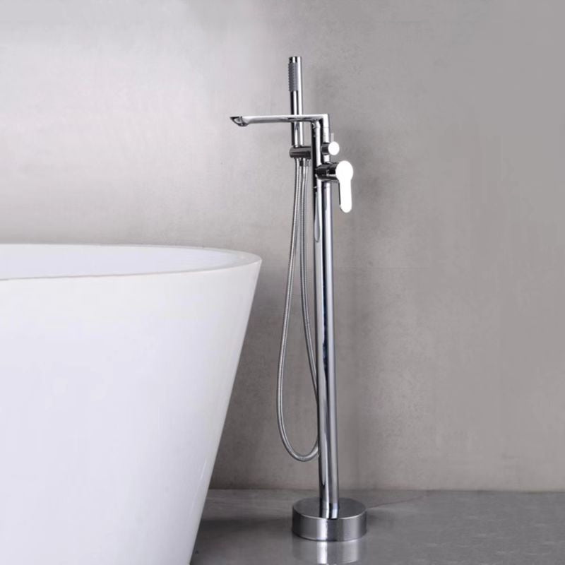 Freestanding Brass Bathtub Faucet with Shower