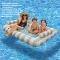 Striped Square Inflatable Lounge Chair Water Float