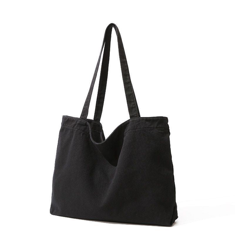 Retro Canvas Tote Bag with Large Capacity