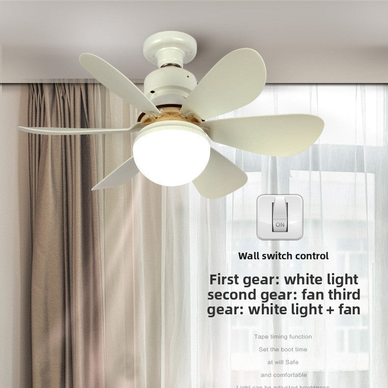 Six-blade floral ceiling fan
