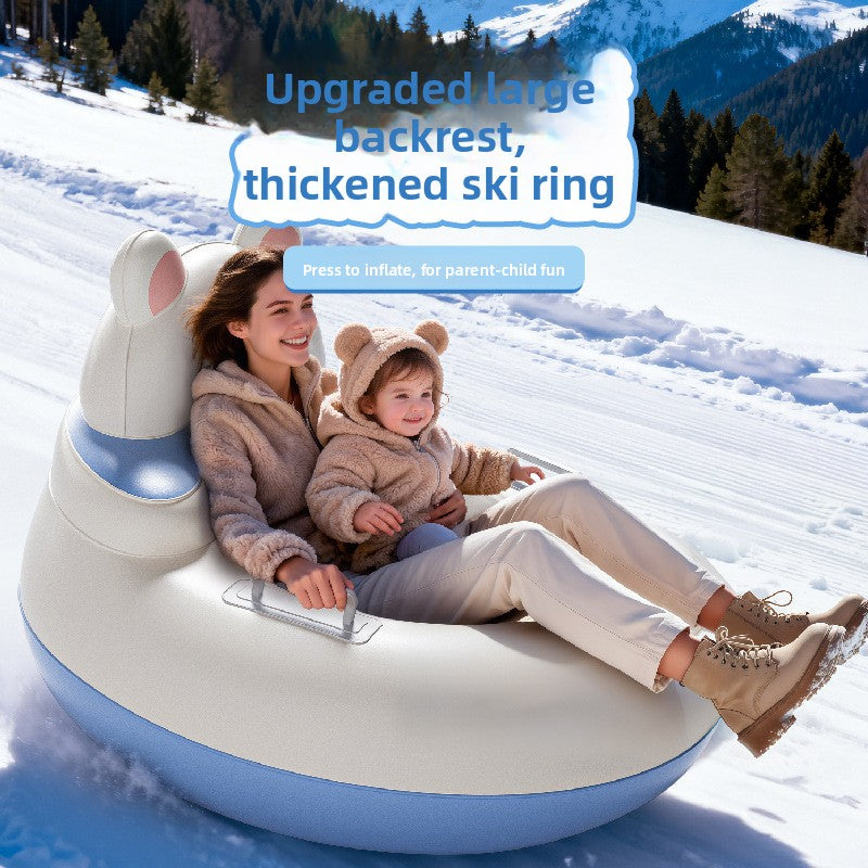 Inflatable Snow Tube for Outdoor Activities