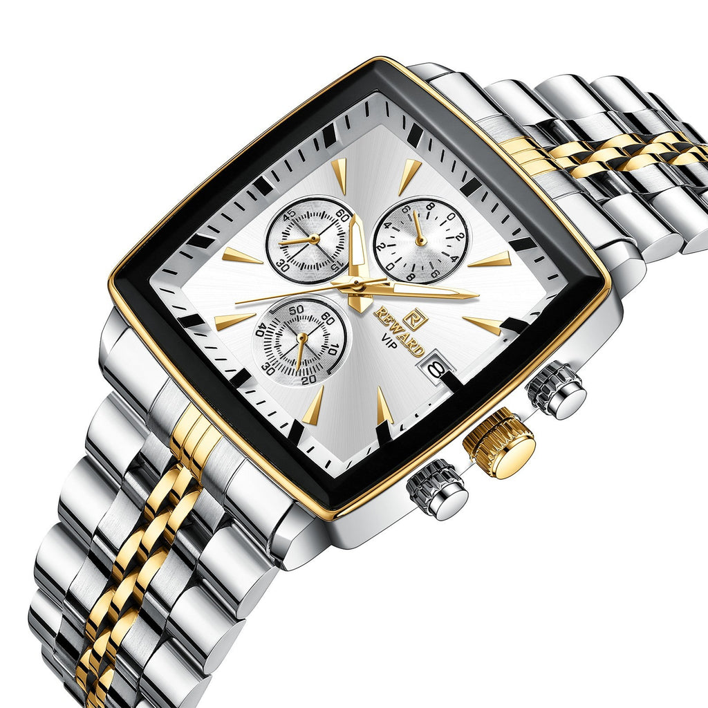 Men's watch with multi-function chronograph