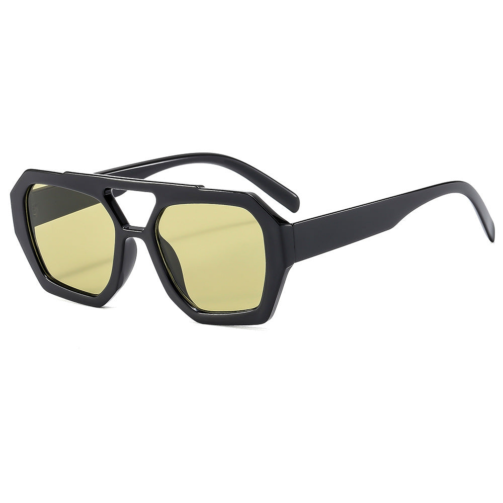 Retro Square Frame Sunglasses