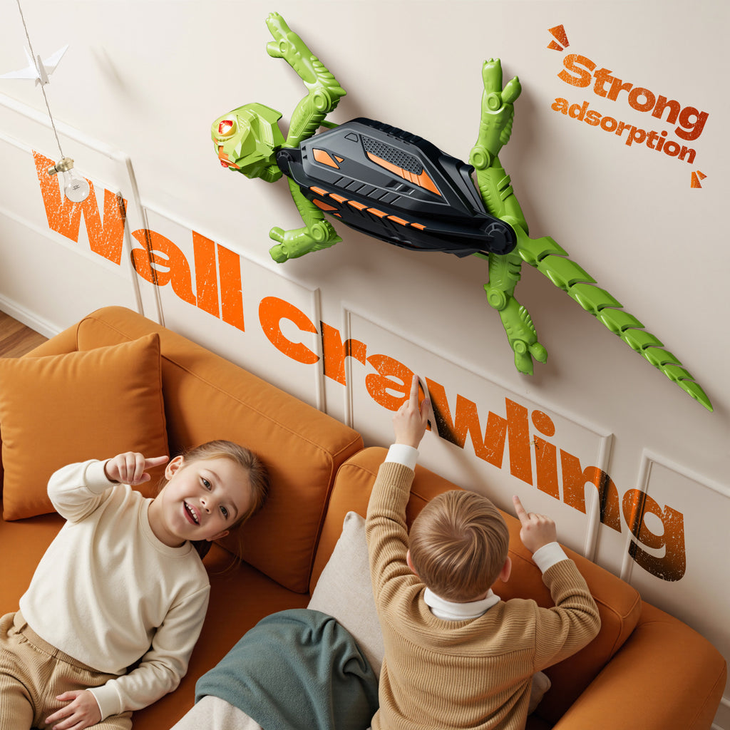 Electric Remote Control Wall Climbing Lizard Gecko Toy for Kids