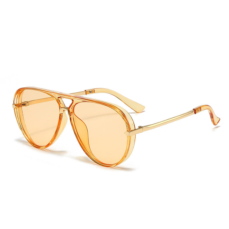 Retro Round Frame UV400 Sunglasses