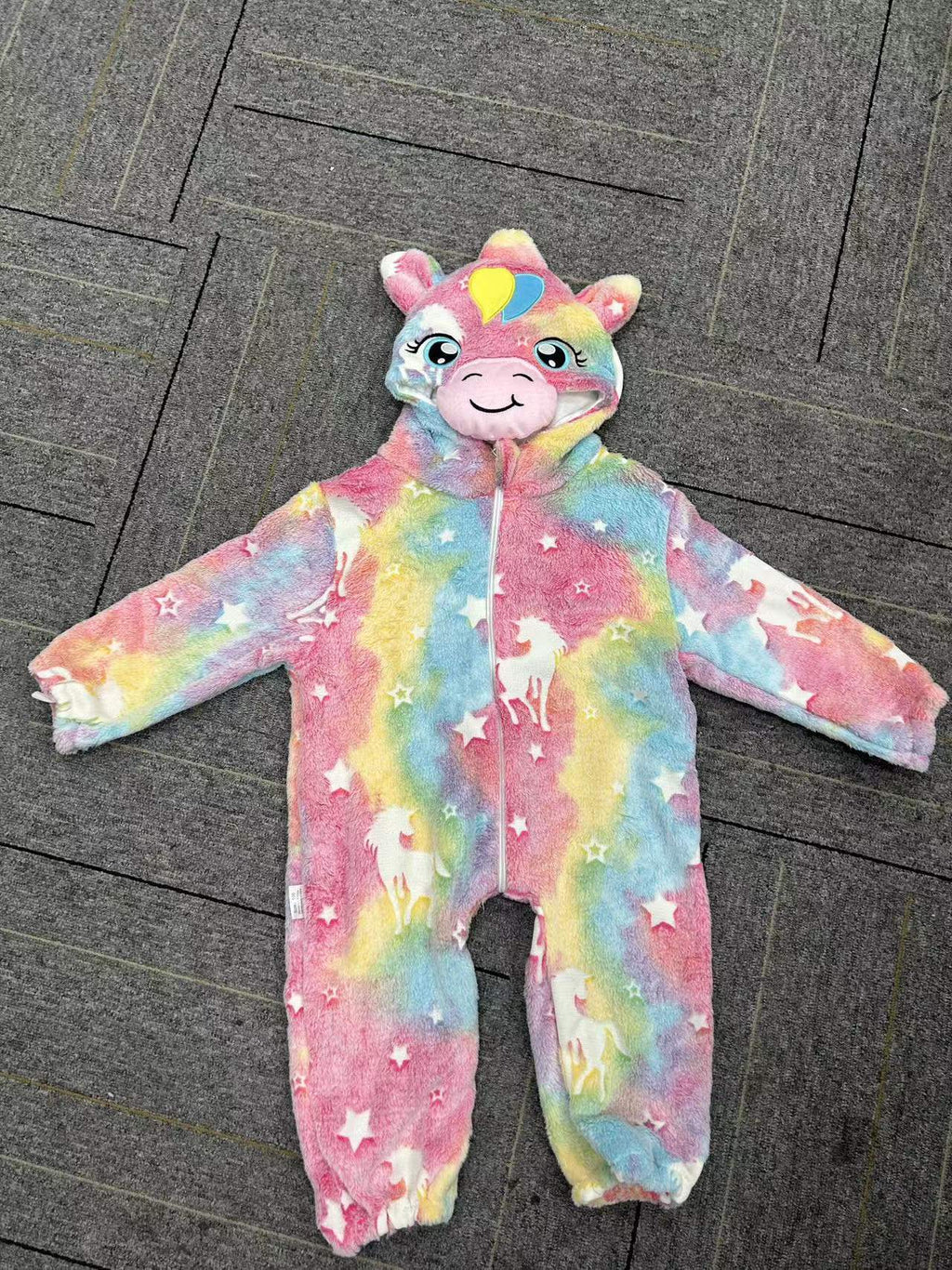 Baby Dinosaur Jumpsuit Warm Flannel Romper