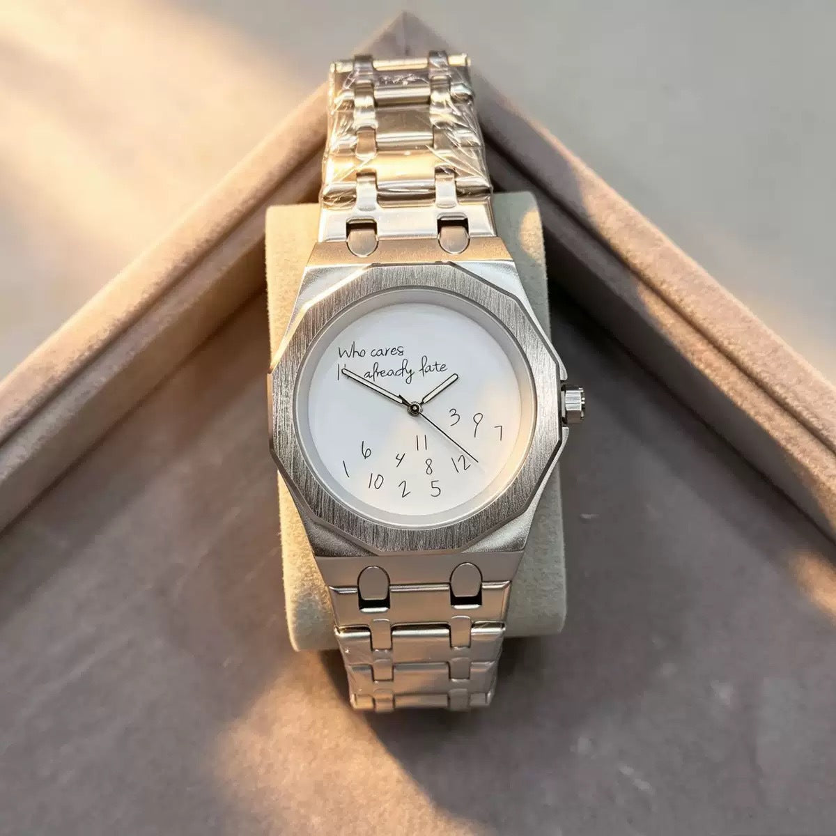 Fashion Digital Luminous Men Watch Octagonal Steel Band