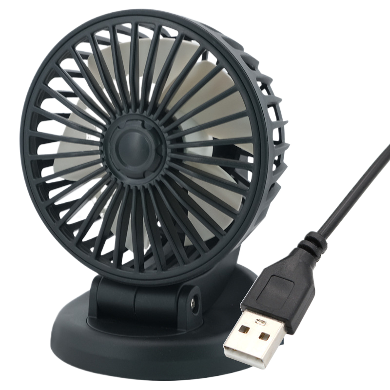Multi-Head USB Car Fan with Dual Voltage Support