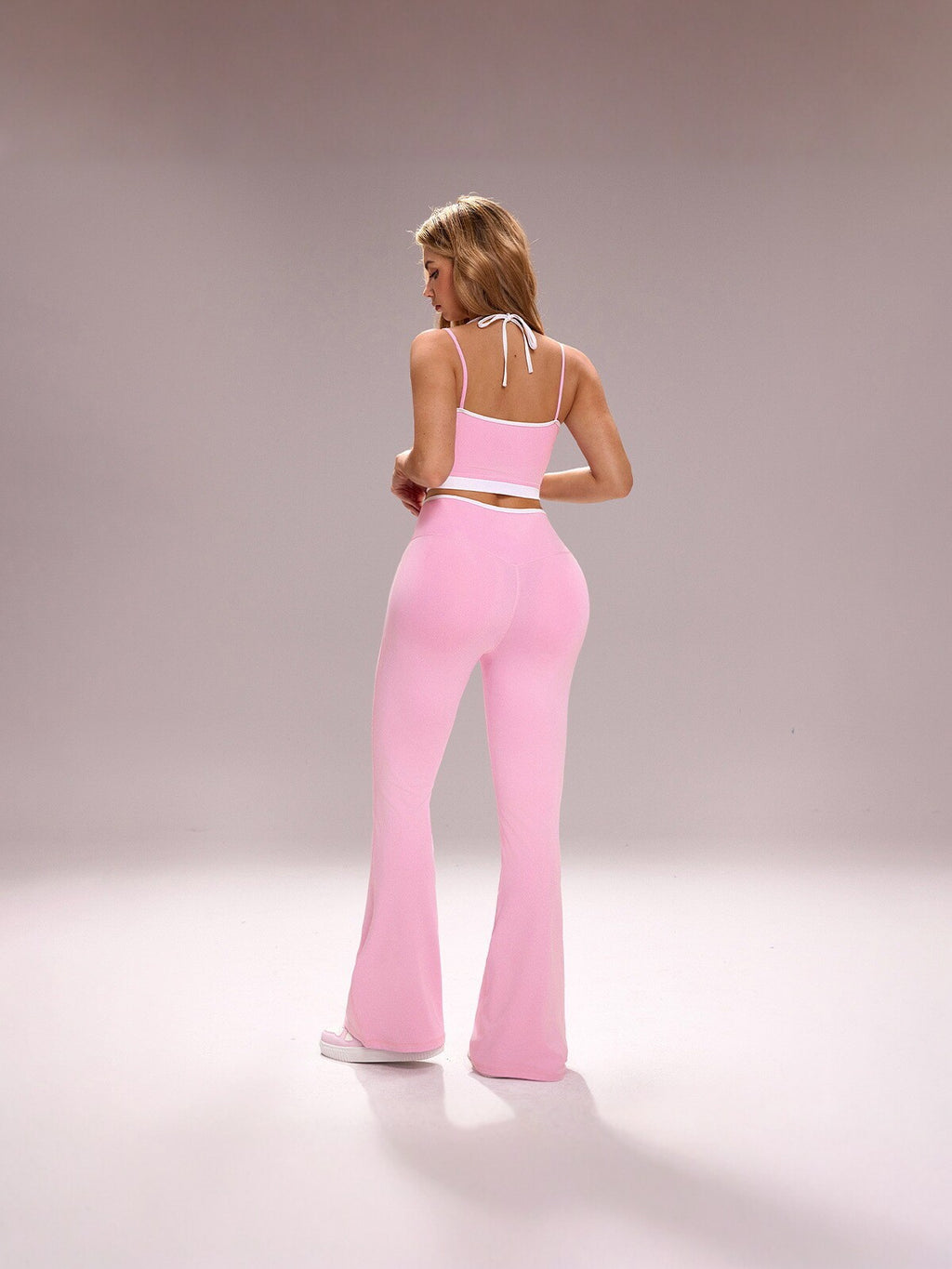 Women Quick Dry Yoga Sports Suit Two Piece Set Long Sleeve Fitness Outfit