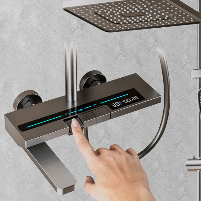 Digital Display Shower System with Pressure Boost