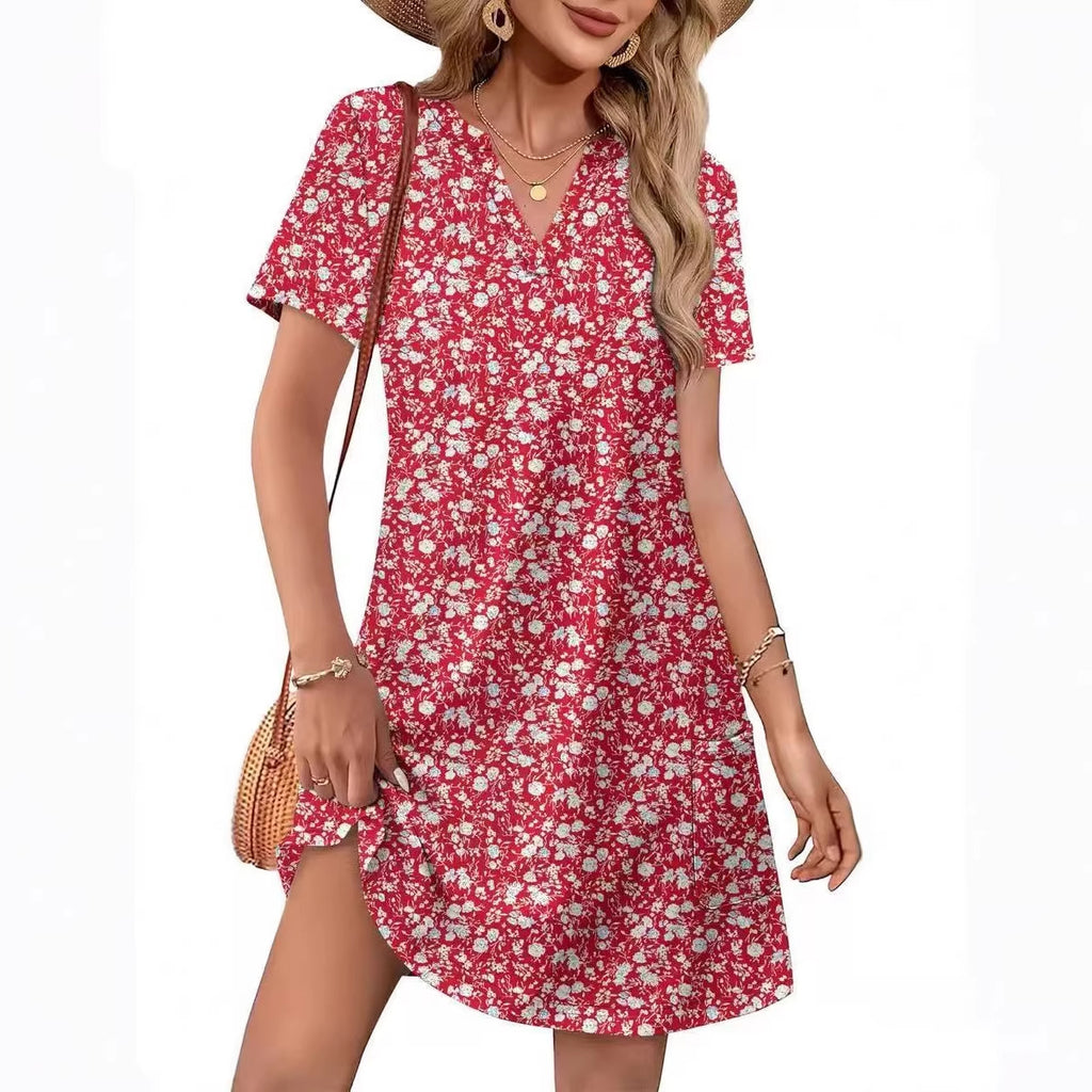 Printed pocket dress