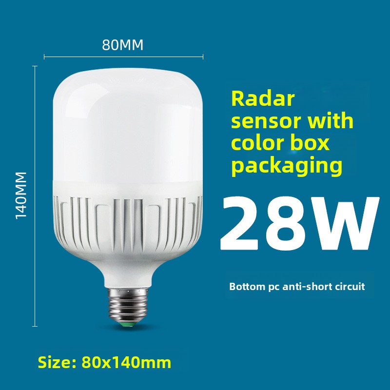 Smart Motion Sensor Voice Control LED Light Bulb