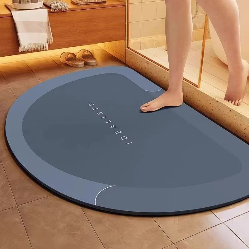 Diatomaceous earth floor mat