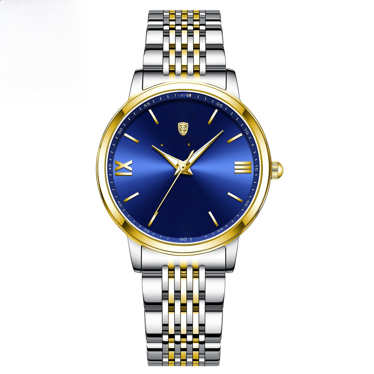 Ultra-Thin Waterproof Luminous Stainless Steel Women's Quartz Wristwatch