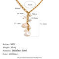 Vintage Geometric Pearl Tassel Necklace