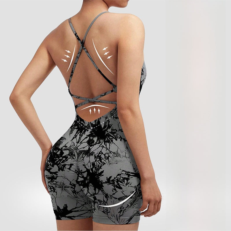 Women's Yoga Jumpsuit with Shorts