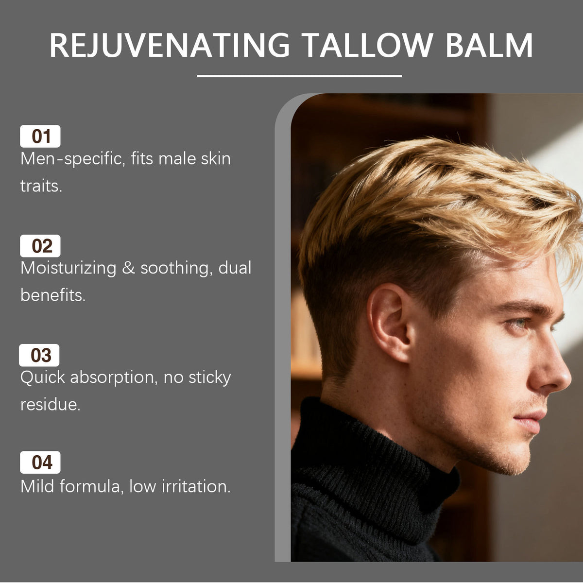 East Moon Men's Facial Moisturizing Cream