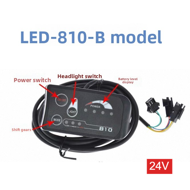 810 LED Display Instrument with Gear Shift