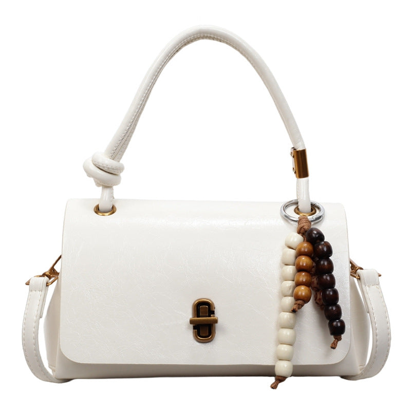 Oil-Waxed Leather Crossbody Shoulder Bag