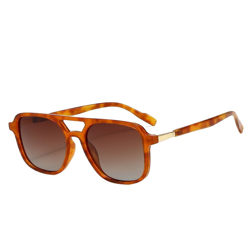 Retro Square Polarized Sunglasses UV400 Protection