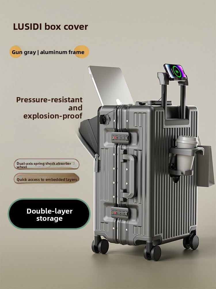 Multifunctional Front Open PC Suitcase
