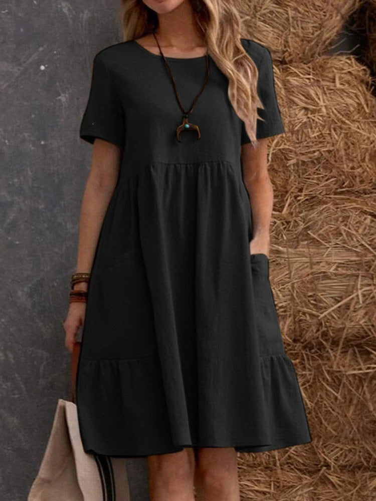Round-neck dress