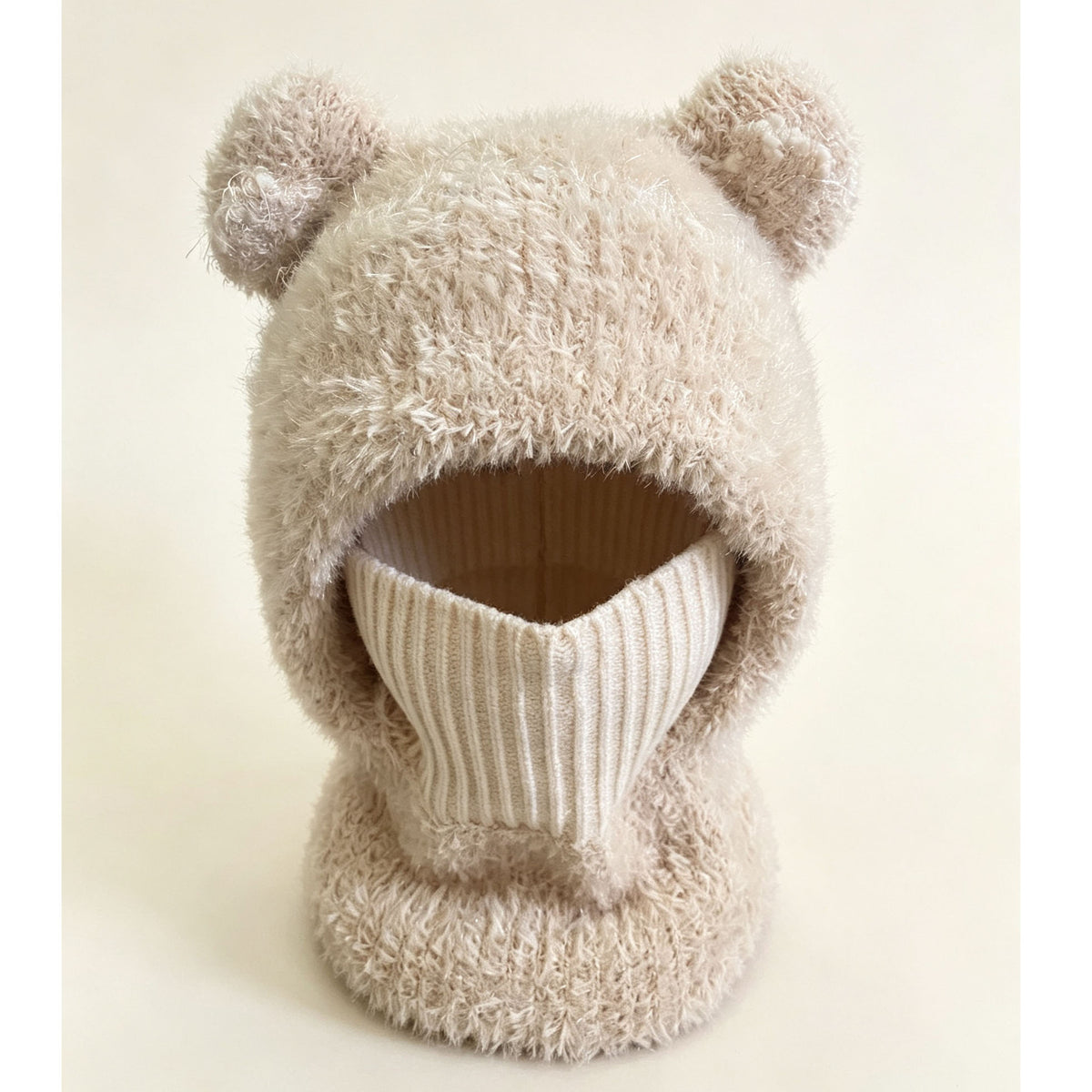 Fluffy Knitted Beanie for Women