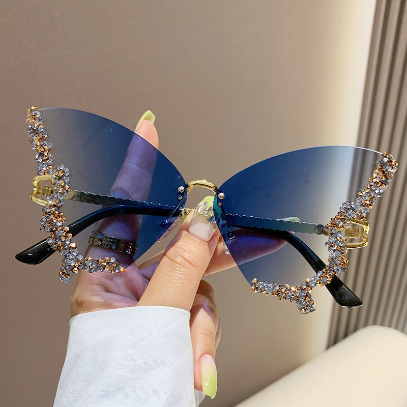 Butterfly Diamond Sunglasses UV400 Protection